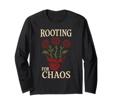 Goth Gardener Witchy Garden Skull Plant Moody Dark Estetic Maglia a Manica