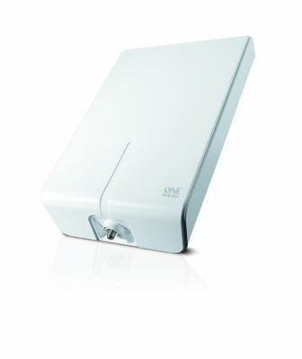 One For All SV9455, Antena de TV para exterior, recebe TDT num intervalo de 50 km, antena digital Full HDTV, inclui cabo coaxial de alto desempenho, UHF/VHF, branca