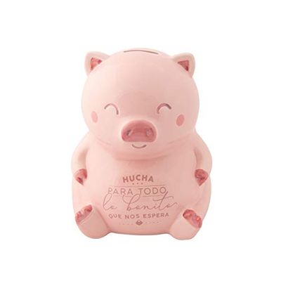 Mr. Wonderful WOA10323ES Hucha Cerdito para Todo lo Bonito que nos Espera Rosa