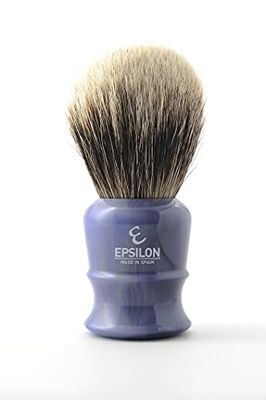 Epsilon Pennello da Barba Tasso Bianco Blu 55/26 mm, Standard, Único