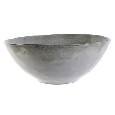 Home Deco Factory Au Gres Du Temps KA3760 Salaterka 3 l, średnica 28 cm, wys. 11 cm, szara, nakrycia stołowe, miska sałatkowa, szkło, gres, porcelana, materiał ceramiczny