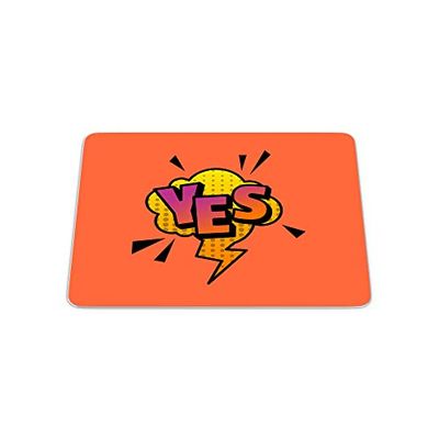 Bonamaison, Pop Art Digital Print Rectangle Mouse Mat, Non-slip Base, Office and Home, Size: 22x18cm