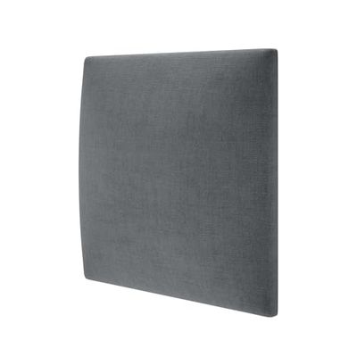 MOLLIS Panel de Tapicería, Panel de Pared Cuadrado y Decorativo, Adecuado como Cabecero de Cama o Protección contra Impactos, Reduce el Sonido y Mejora la Acústica, de Espuma, 30 x 30 cm, Antracita