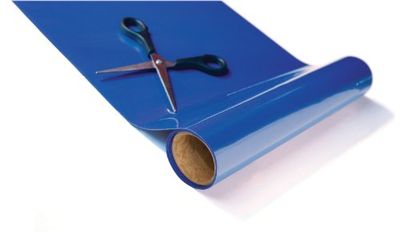 Tenura Blue Non Slip Mat Material Roll 100 x 20 cm for use on Tables, Trays, Counters and Draws