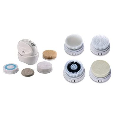 Bellissima Imetec Body Cleansing Pro Spazzola Esfoliante Corpo con Testine ad Azione Mirata & Imetec Kit Testine di Ricambio Face Cleansing per Pelli Normali e Pelli Sensibili