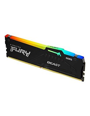 Kingston FURY Beast Black RGB EXPO 32GB 5600MT/s DDR5 CL36 DIMM Desktop Gaming Memory Single Module - KF556C36BBEA-32