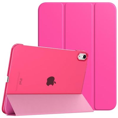 TiMOVO Hoesje voor iPad 10e generatie hoesje 2022, slanke standaard hoes voor iPad 10e generatie 10.9 inch, ondersteuning Touch ID, Auto Wake/Sleep Smart Shell met doorschijnende achterkant, Fit iPad