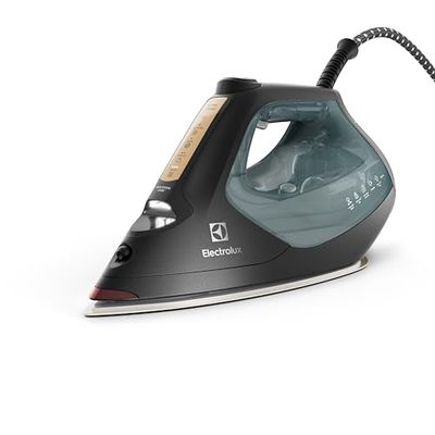 Electrolux Renew 800 Fer à repasser E8SI2-8OG, avec éclairage avant et déclencheur vapeur, Semelle résistante aux rayures, Fonction anti-calcaire, Fabriqué en plastique recyclé, Steam Puff 250 g/min,