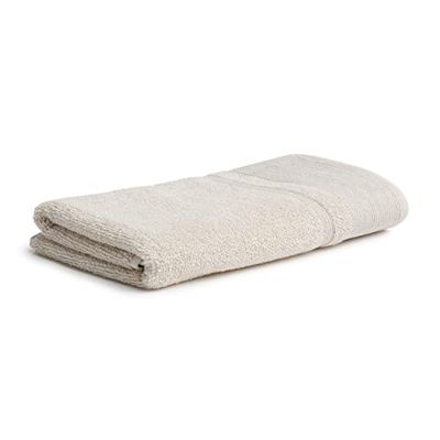 Möve Wellbeing - Telo da bagno con motivo a perla, 67 x 140 cm, prodotto in Germania, 85% cotone, 15% lino, colore: Natura