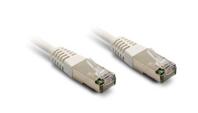Metronic ethernetkabel, RJ45, afgeschermd, recht, mannelijk, 5 m, wit