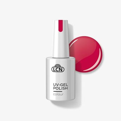 LCN UV-nagellack Pop Art Pink – Täckande och långvarig shellac – mild blötläggning – Vegan, djurförsöksfri och HEMA-fri – 10 ml