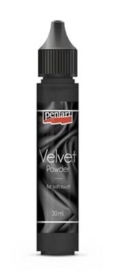 Pentart Velvet Powder 3g Black, Mixed