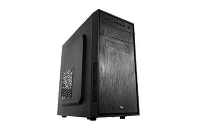 Nox Forte - NXFORTE - mini tour micro ATX, USB 3.0, finition brosse avant, comprend un ventilateur de 120 mm, espace pour 3 ventilateurs, graphiques de 305 mm, couleur noire