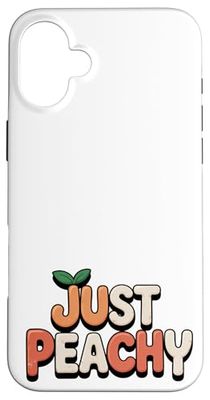 Peaches Summer Fruit Nostalgia Peache Fruit Retro Graphic Case for iPhone 16 Plus