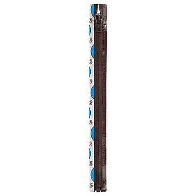 Opti P60-65-00881 Fermeture éclair, Polyester, 00881 Marron, 65cm