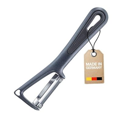 Westmark Pelaverdure universale con punta, Gentle, Lama in acciaio inox, Colore: Nero, 28012270