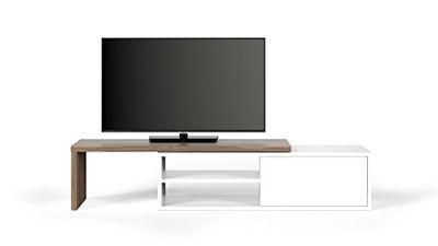 TemaHome, Move TV-bord, 110 x 35 x 31 cm, nötningsträd fjäder/vit