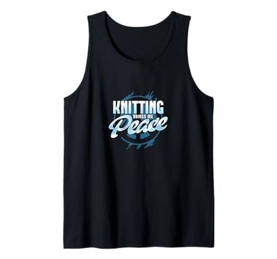 Knitting Brings Me Peace - Hobby rilassante per gli amanti del filato Canotta