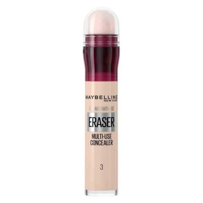 Maybelline Concealer Instant Anti Age Eraser Eye Concealer, Dark Circles and Blemish Concealer, Ultra Blendable Formula 03 Fair