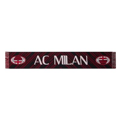 AC Milan Sciarpa Ufficiale Bufanda Jacquard Oficial, Rojo/Negro, Talla única Unisex Adulto