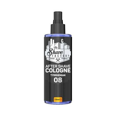 The Shave Factory Aftershave Cologne for Men – Tyrrhenian 150ml – Fresh, Invigorating, and Warm Scent – Long-Lasting Citrus and Woody Fragrance – Soothes Irritation, Refreshes the Skin