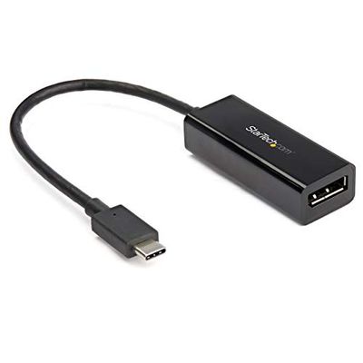 StarTech.com Adaptador Gráfico USB-C a DisplayPort - 8K 30Hz - Adaptador HBR3 - Thunderbolt 3 - Dongle de Vídeo para Monitor DP 1.4