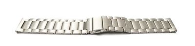 System-S Cinturino 22mm in titanio con fibbia deployante per smartwatch grigio, metallizzato/grigio, Eine Grösse