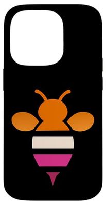 Subtle Lesbian Pride Flag Bee Case for iPhone 14 Pro
