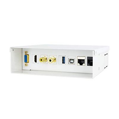 PRENDELUZ Wandcontactdoos, VGA, HDMI, 3.5 + RCA + USB 3.0 + USB 2.0 + 2 x RJ45, wit
