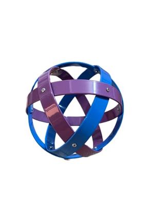 Genesa Crystal, Purificatore energia, Dispositivo orgonico 16 cm diametro, viola e azzurro