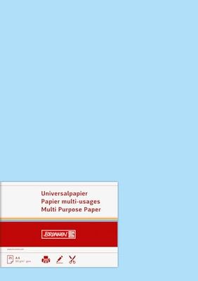 Brunnen 105122532 universeel papier, A4, 25 vellen, 160 g/m², lichtblauw