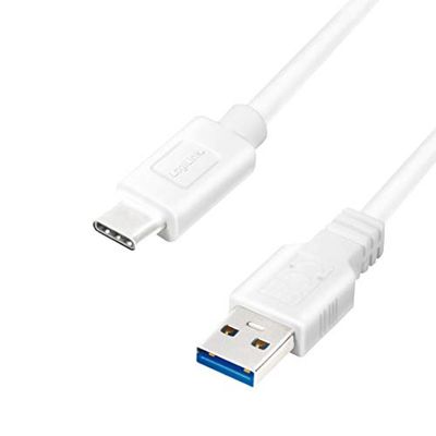 LOGILINK CU0175 - Cavo di collegamento USB 3.2 Gen 1x1, da USB A a USB-C™, bianco, 1,5 m