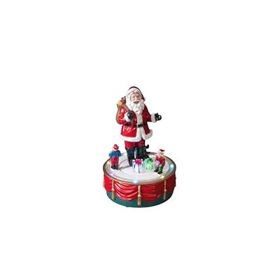 Konstsmide festlig LED jul, polyresin, flerfärgad, jultomte