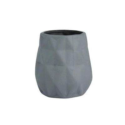 MSV Vaso Louxor, Gris, 11 X 8.5 X 8.5 Cm