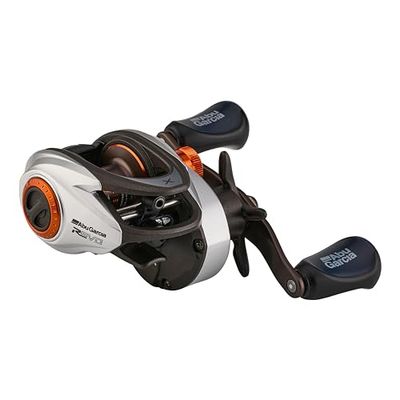 Abu Garcia Low Profile Baitcast Reel, Revo X Low Profile Reels, Roofdiervissen, Zoetwatervisser, Baars, Snoek, Snoekbaars, Zwart/Zilver, Robuust & Lichtgewicht, 8+1 Bearing Count, Laag Profiel