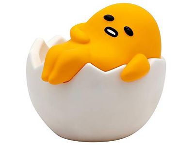 Teknofun - Officiële Gudetama-licentie - Gudetama verlicht figuur - 25 cm - Draadloos - 2 verlichtingsmodi - 3xAAA-batterijen niet inbegrepen of DC 5V Micro USB - Wit en geel - 811280