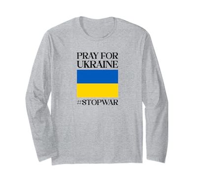 Ucraina Prega Stop alla Guerra Maglia a Manica