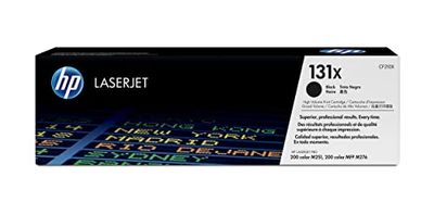 HP 131X CF210X, Cartuccia Toner Originale HP da 2400 Pagine, Compatibile con le Stampanti HP LaserJet Pro 200 color M251, 200 color MFP M276, Nero