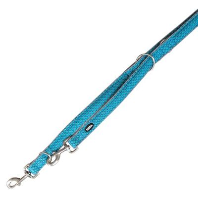 Nobby Smycz prowadząca siatka Air jasnoniebieska XS-S 20 mm, 200 cm