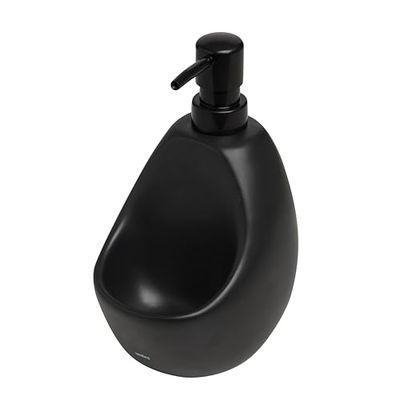 Umbra Joey Dispensador de detergente o jabón, 591ml, Cerámica de gres, Negro