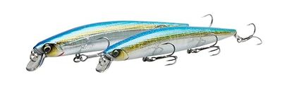 Savage Gear Sea Bass Minnow - Leurre réaliste pour la pêche en Eau salée pour Les pêcheurs, Conception à Lancer Ultra-Long, Le Bar, la Perche et d'autres prédateurs en Eau salée Sardine 14 cm