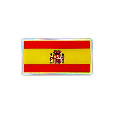 4R Quattroerre.it 14002 Etiqueta autocolante 3D bandeira de Espanha HQ, 88 x 40 mm