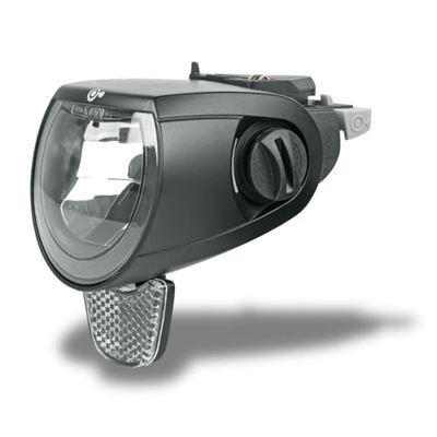 MonkeyLink SkyeLight Front Connect 60 Lux - Luz Delantera para Bicicleta eléctrica con BlueDoc (Interfaz MonkeyLink), Color Negro