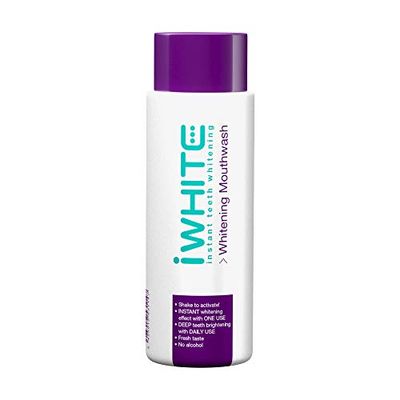 Bain de bouche blanchissant instantané iWhite - Blanchit et renforce - Restauration de l'émail - Éclat intense des dents - Ingrédients été cliniquemement démontrée - Blanchiment actif