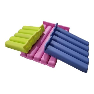PARENCE - Set van 15 sluitingsclips voor voedselzakken - herbruikbare plastic clip voor koele en gemakkelijke opslag - 5 x 6 cm / 8 cm / 10 cm - verpakking verzegelen