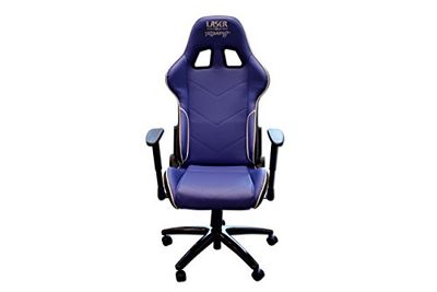 Laser 6655 Laser Tools Racing Chair - Blue with White Piping