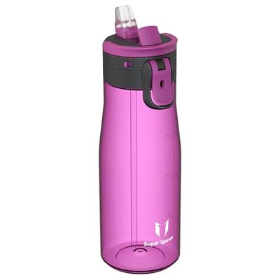 Sparrow Botella Agua 1L - Sin BPA - TouchFlow Tritan Botella con Pajita, para Deportiva, Gimnasio, Ciclismo