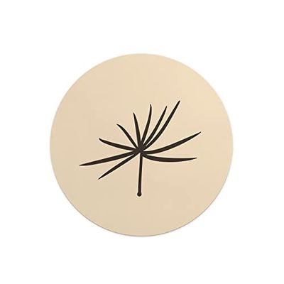 Questo Casa, Round Digital Printed Mouse Pad, Non-Slip Base, for Office and Home, Diameter:22cm