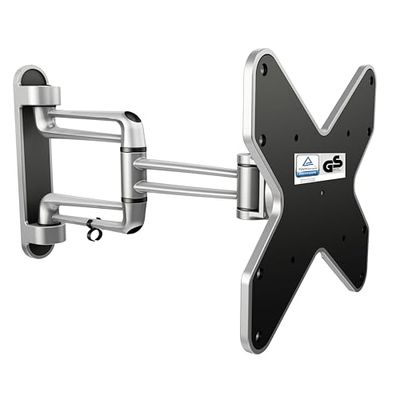 RICOO TV muurbeugel draaibaar en kantelbaar S2122 universeel 15-37 inch (38-94cm) tv-beugel voor gebogen lcd-led VESA 100x100-200x200 zilver