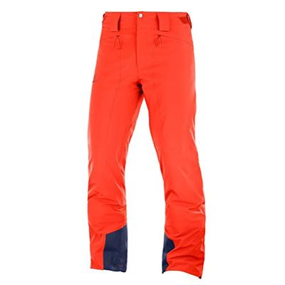 Salomon Męskie spodnie narciarskie, ICEMANIA PANT M, syntetyk, czerwone (Cherry Tomato), rozmiar: S/R, LC1205900